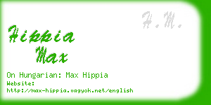 hippia max business card